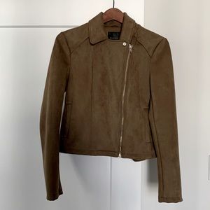 Moto jacket - olive green